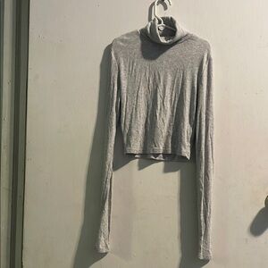 Garage Gray‎ Fitted Crop Top